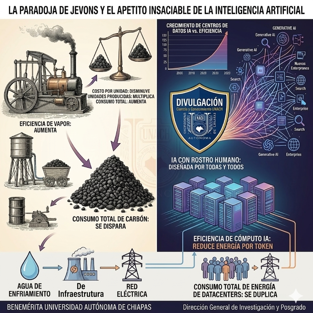 La paradoja de Jevons y el apetito insaciable de la Inteligencia Artificial