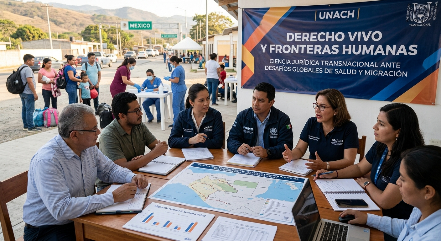 Derecho vivo y fronteras humanas: La UNACH impulsa la ciencia jurídica transnacional frente a desafíos salud y migración