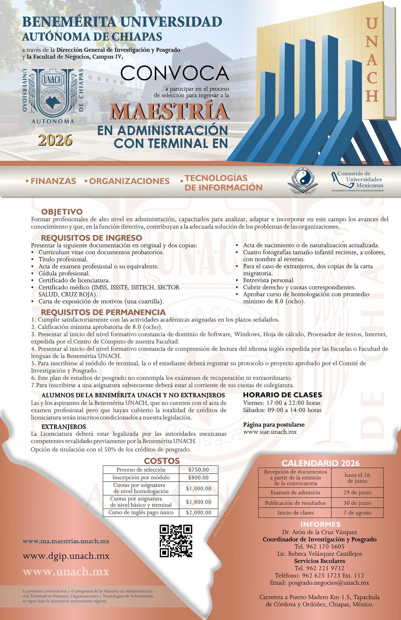 Lanzan en Facultad de Negocios C-IV Maestría en Administración con tres terminales 