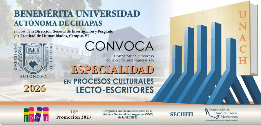 Continúa abierta convocatoria para la Especialidad en Procesos Culturales Lecto-Escritores