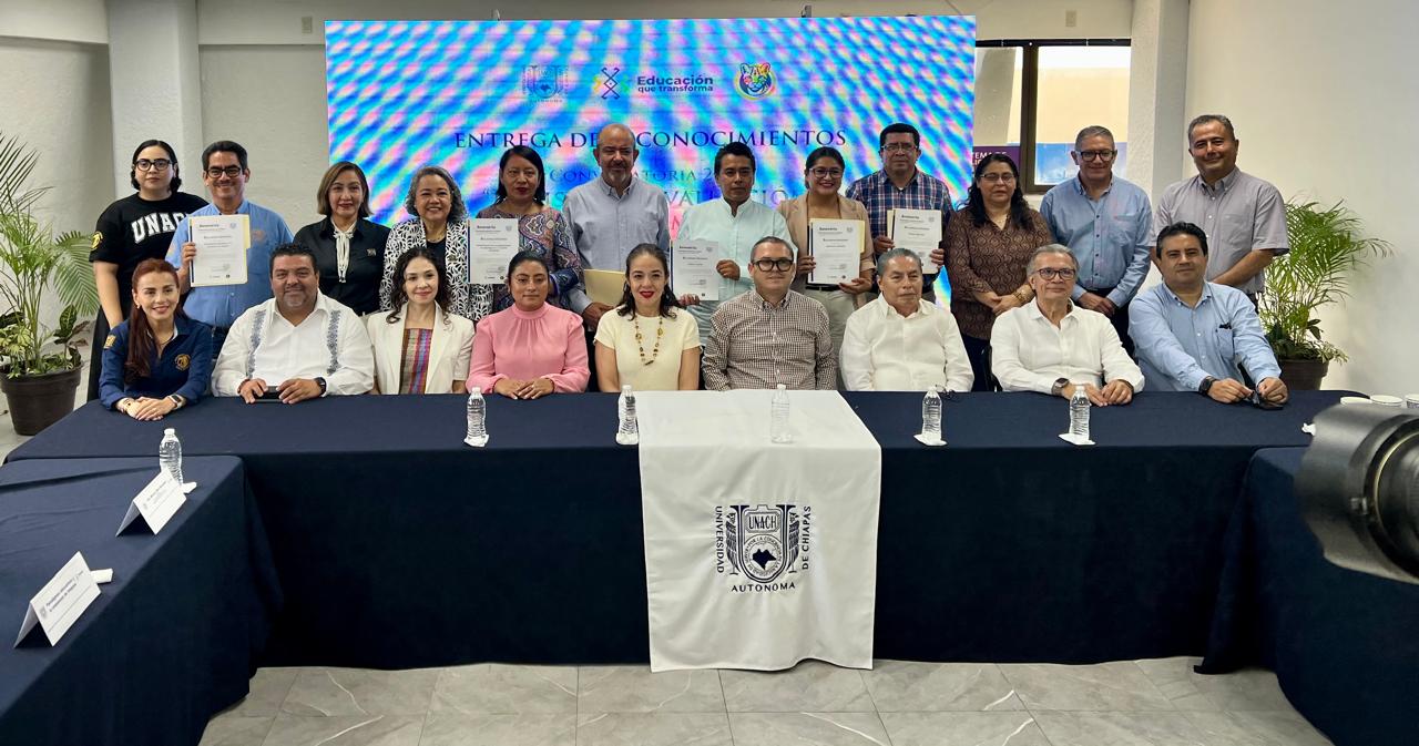 Entrega la UNACH reconocimientos a Cuerpos Académicos evaluados y acreditados por el PRODEP