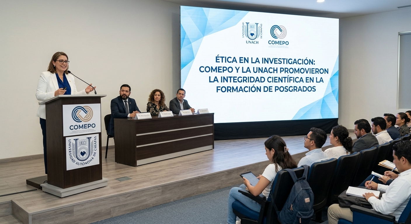 Promueven la UNACH y el COMEPO la ética y la transparencia científica en la formación de posgrados